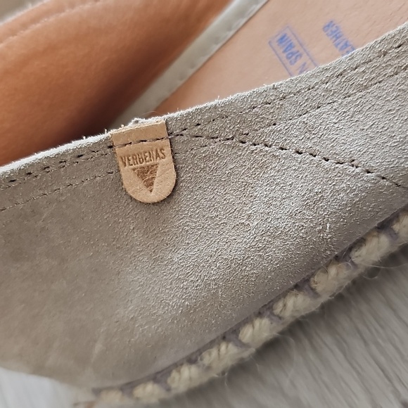Verbenas Leather Peep Toe Cruz Espadrilles Flats EU 42 / US 11 - Picture 6 of 14